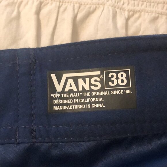 Vans Classic Solid Blue Board Shorts Size 38 - Picture 6 of 10